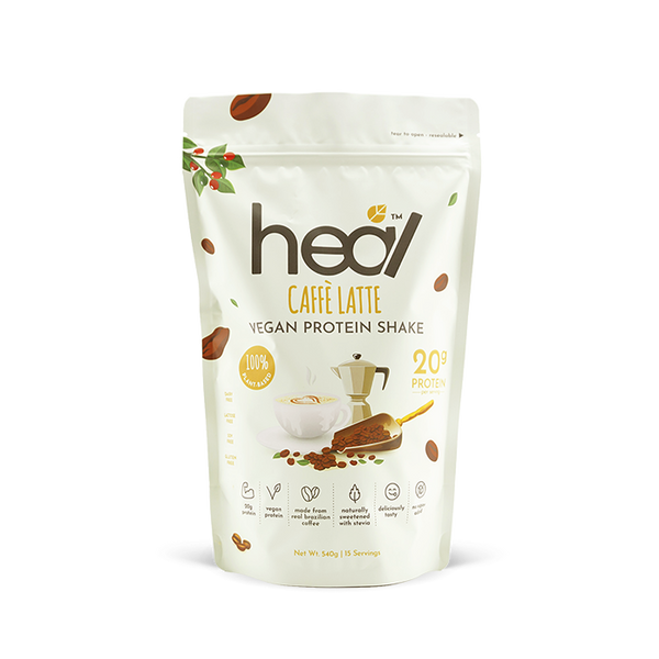 Heal Caffe Latte Vegan Protein Shake 540grams