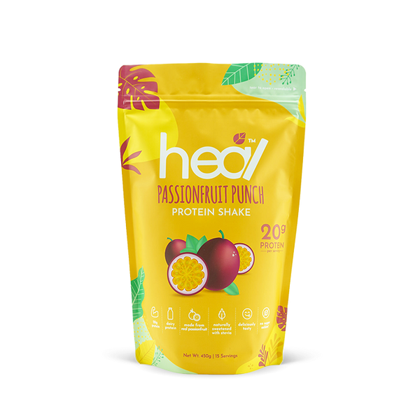 Heal Passionfruit Punch Dairy Protein Shake 450grams