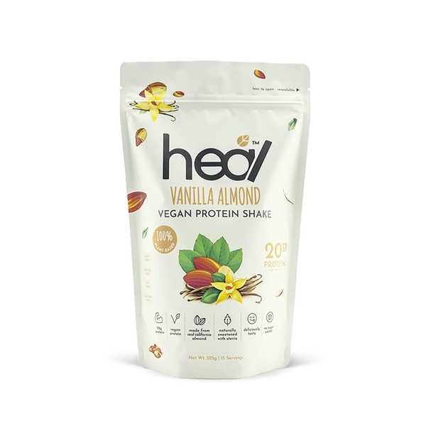 Heal Vanilla Almond Vegan Protein Shake 525grams
