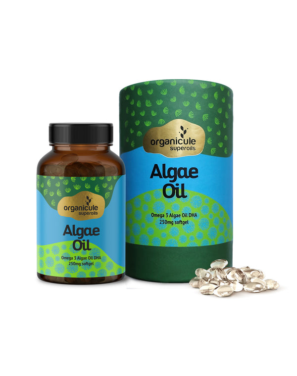 Organicule Vegan Omega 3 Algae Oil - DHA 250mg